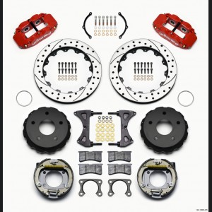 Ford Bronco Superlite Brake Kit - Drilled Red - Wilwood