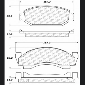 Ford Bronco Premium Brake Pads - StopTech Brakes