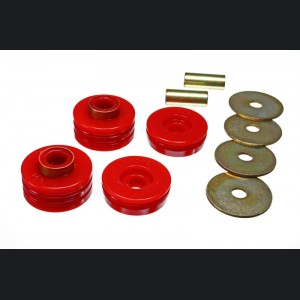 Ford Bronco Trans Mounts - Red - Energy Suspension