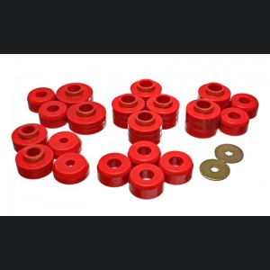 Ford Bronco Body Mounts - Red - Energy Suspension