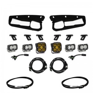 Ford Bronco Lighting Upgrade - Fog Light Pocket Kit - Sport Steel Bumper - Amber