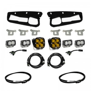 Ford Bronco Lighting Upgrade - Fog Light Pocket Kit - Sport Steel Bumper - Amber