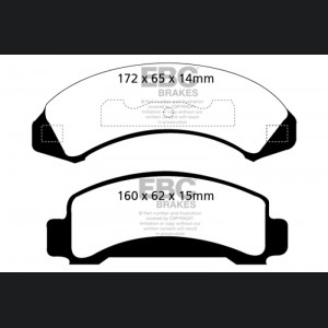 Ford Bronco Greenstuff Brake Pad Sets - EBC