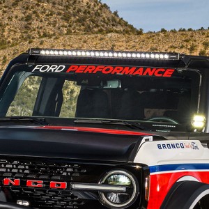 Ford Bronco Windshield Banner - Ford Performance - White/Red