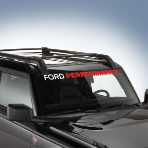 Ford Bronco Windshield Banner - Ford Performance - White/Red