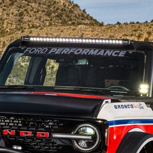 Ford Bronco Windshield Banner - Ford Performance - Silver