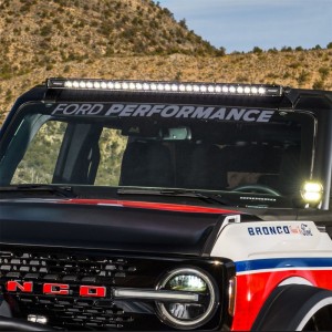 Ford Bronco Windshield Banner - Ford Performance - Silver