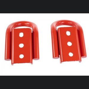 Ford Bronco Tow Hooks - Genuine Ford Performance - Rear - Red