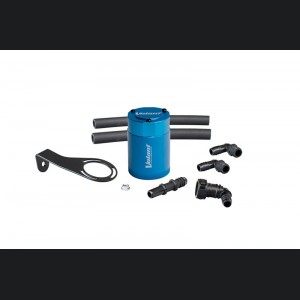 Ford Bronco Catch Can - 2.3L Turbo - 3oz Aluminum Oil Catch Can w/Mounting Bracket - Blue