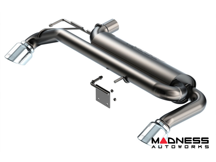 Ford Bronco Performance Exhaust - Axle Back - Dual Exit - Borla - Black - Polished Tips - 2.7L