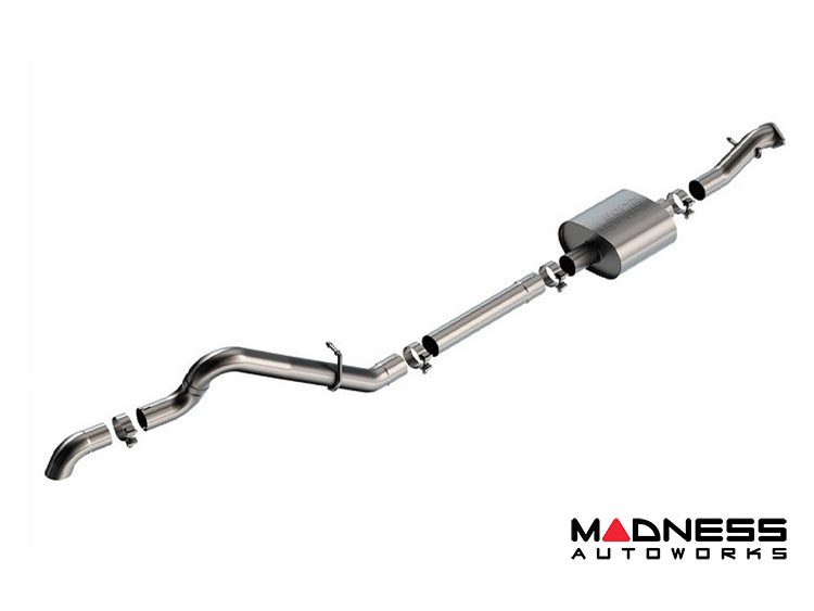 Ford Bronco Performance Exhaust - Cat Back - Borla - Single Exit - S Type - 2.3L