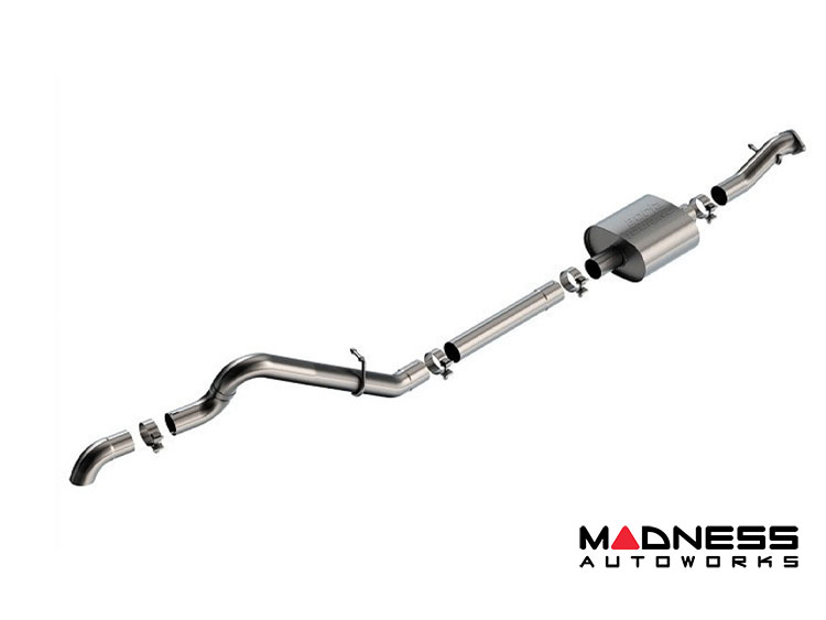 Ford Bronco Performance Exhaust - Cat Back - Borla - Single Exit - Touring - 2.7L