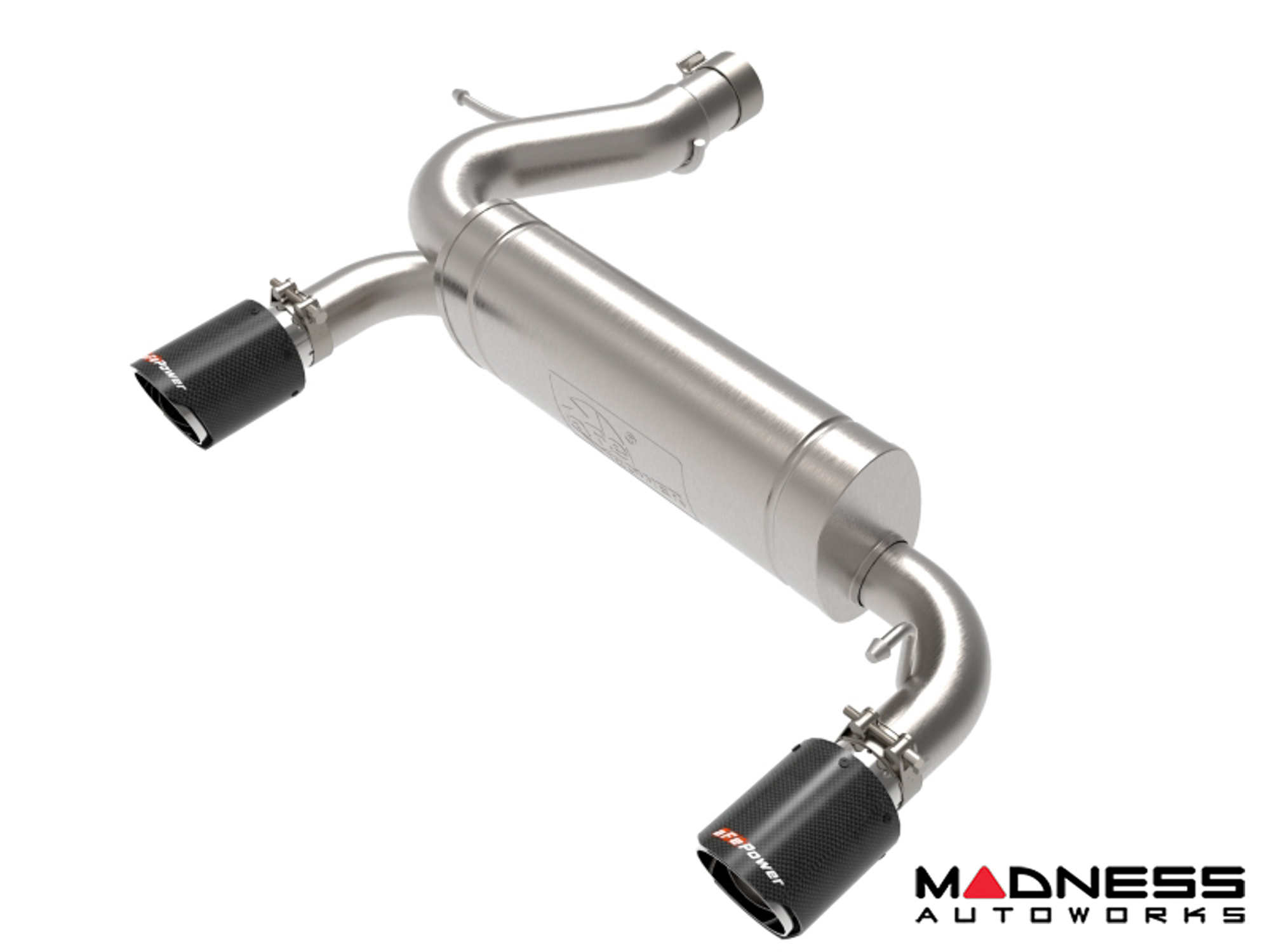 Ford Bronco Performance Exhaust System - Axle Back - Dual Exit - AFE - 3" - Carbon Fiber Tips
