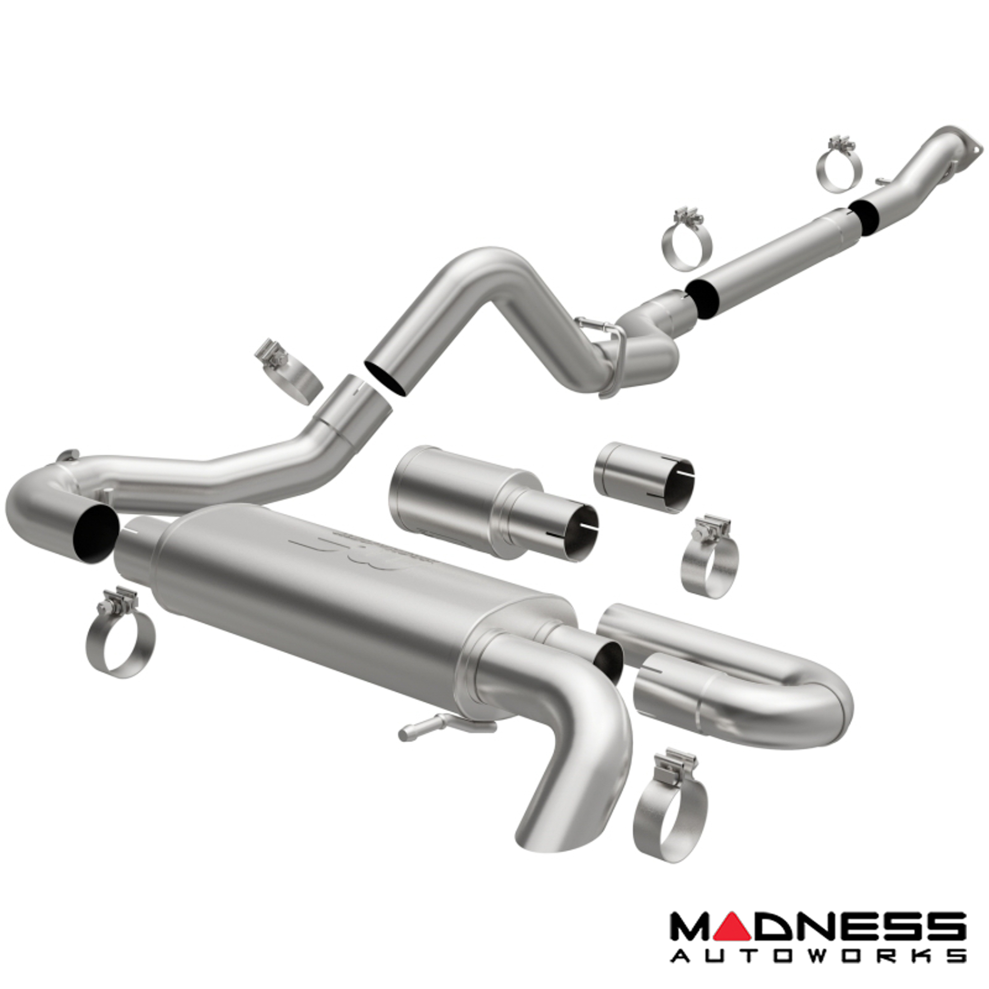 Ford Bronco Performance Exhaust System - Cat Back - Single Exit - Magnaflow - 2.5" Overland Series