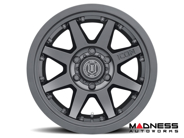 Ford Bronco Custom Wheels (1) - Rebound Pro - Satin Black - 17 X 8.5 / 6 x 5.5 / 0 / 4.75" - Icon 