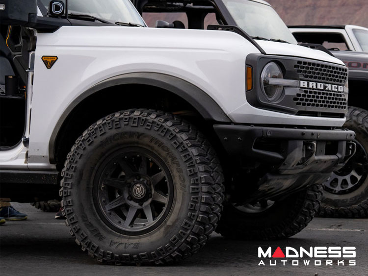 Ford Bronco Custom Wheels (1) - Rebound Pro - Satin Black - 17 X 8.5 / 6 x 5.5 / 0 / 4.75" - Icon 