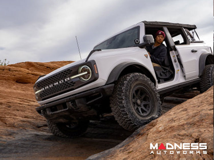 Ford Bronco Custom Wheels (1) - Rebound Pro - Satin Black - 17 X 8.5 / 6 x 5.5 / 0 / 4.75" - Icon 