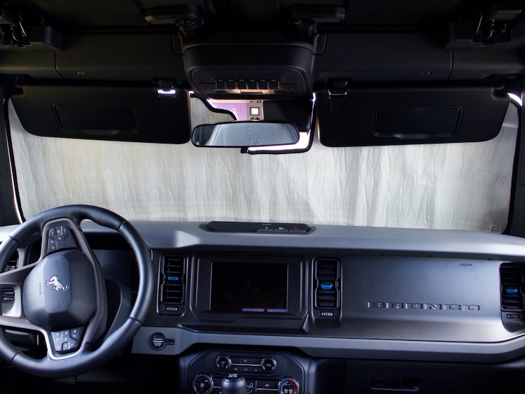 Ford Bronco Windshield Sunshade - Custom AutoShade - Silver, FD-920