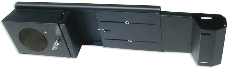 Ford Bronco Classic Overhead Console - Tuffy Products - Single Compartment - Black - `66-`77