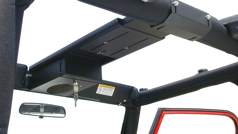 Ford Bronco Classic Overhead Console - Tuffy Products - Single Compartment - Black - `66-`77