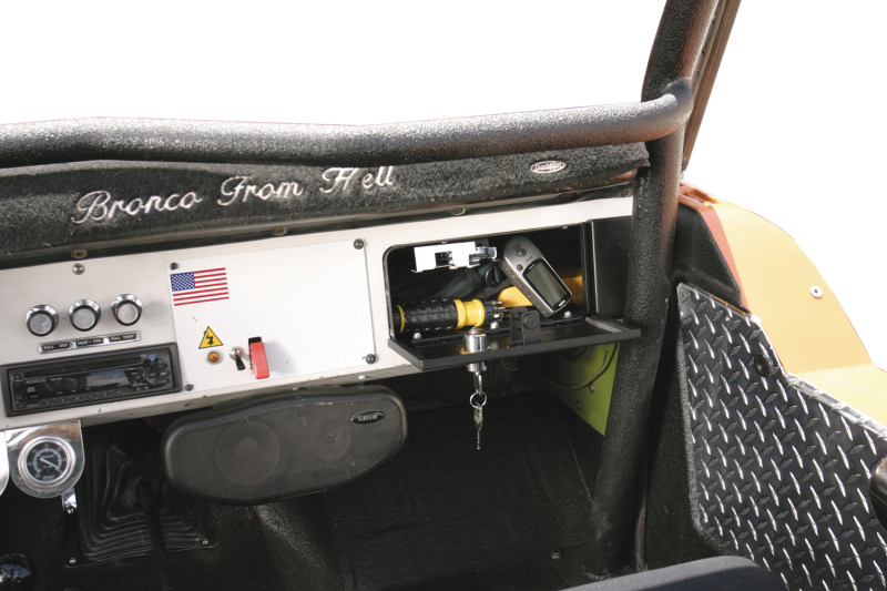 Ford Bronco Classic Glove Box - Tuffy Products - Security - Black - `66-`77