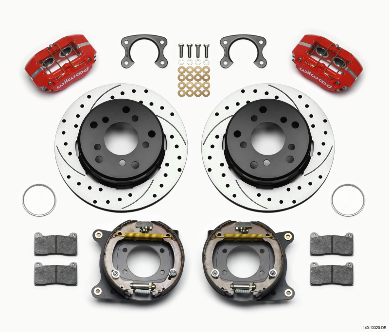 Ford Bronco Dynapro Brake Kit - Drilled Red - Wilwood