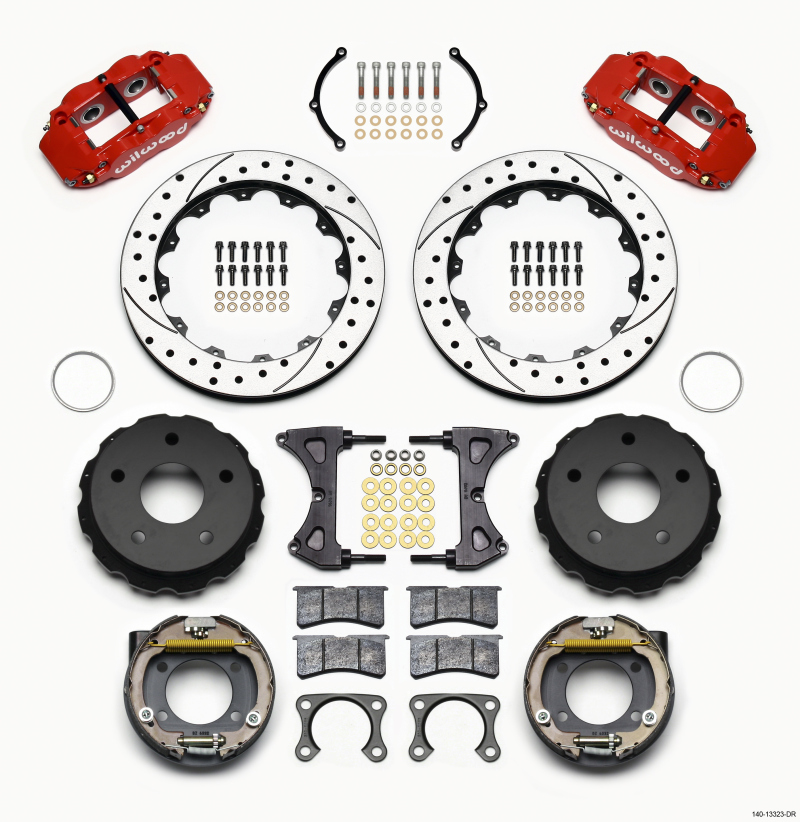 Ford Bronco Superlite Brake Kit - Drilled Red - Wilwood