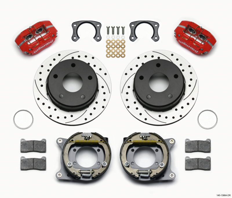 Ford Bronco Dynapro Brake Kit- Drilled Red - Wilwood