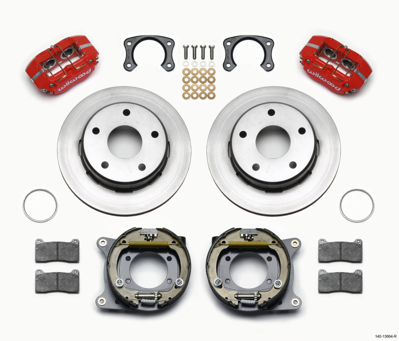 Ford Bronco Brake Upgrade Kit - Wilwood - Dynapro - Red