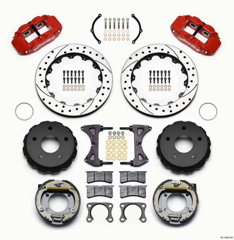 Ford Bronco Superlite Brake Kit - Drilled Red - Wilwood