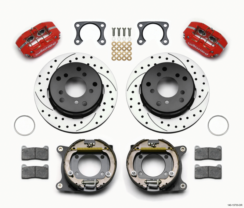 Ford Bronco Dynapro Brake Kit - Drilled Red - Wilwood