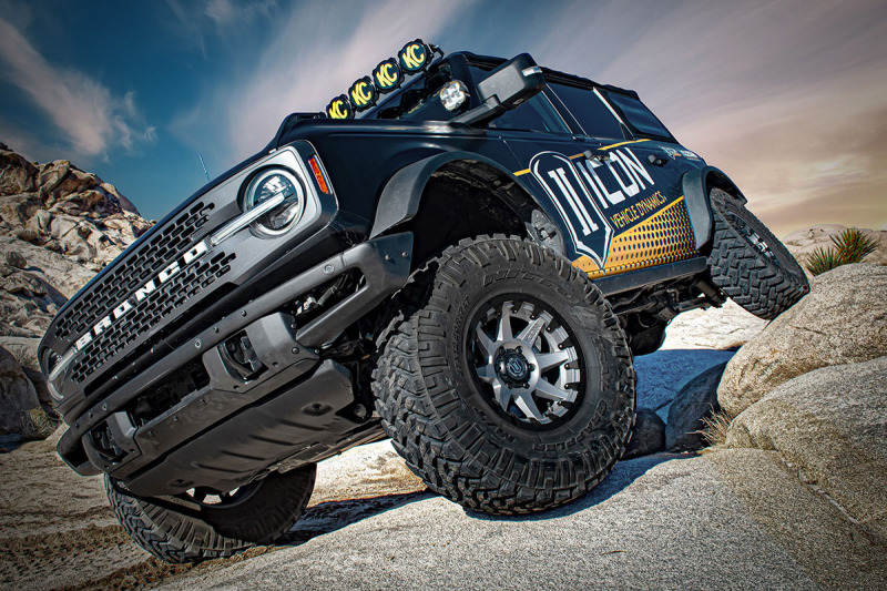 Ford Bronco Coilover Kit - Rear - ICON - 2.5 Series RR, Adjustable, Remote Reservoir w/ CDXS - `21+