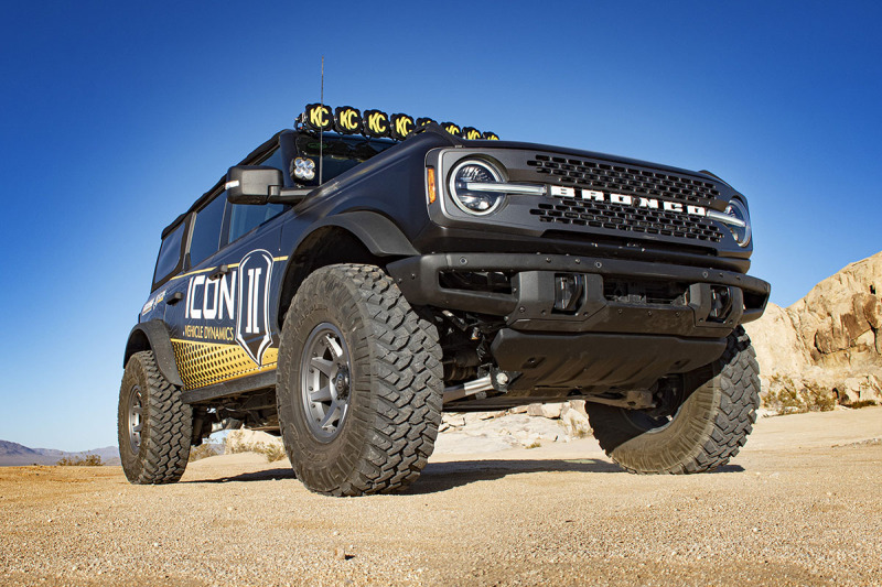 Ford Bronco Coilover Kit - Rear - ICON - 2.5 Series RR, Adjustable, Remote Reservoir w/ CDXS, Heavy Rate Spring `21+
