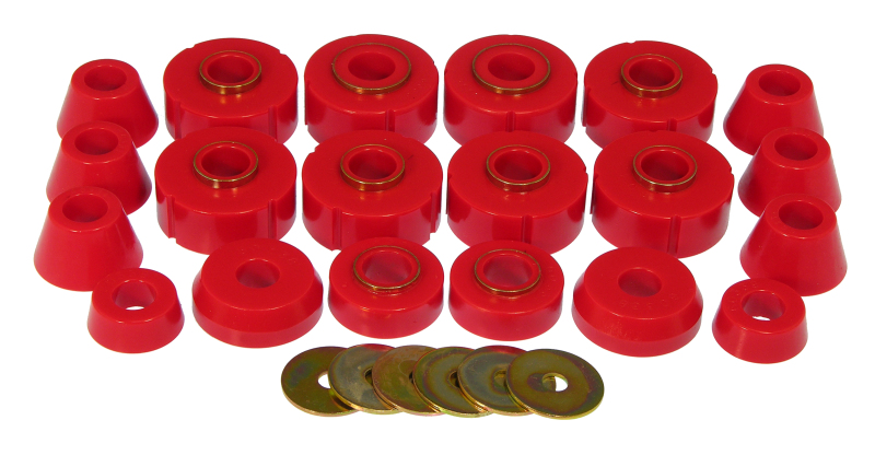 Ford Bronco Body/Subframe Bush - Red - Prothane