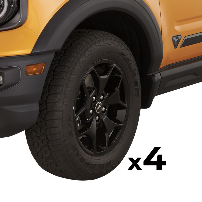 Ford Bronco Sport Custom Wheels - 17" Genuine Ford Racing - Gloss Black - First Edition