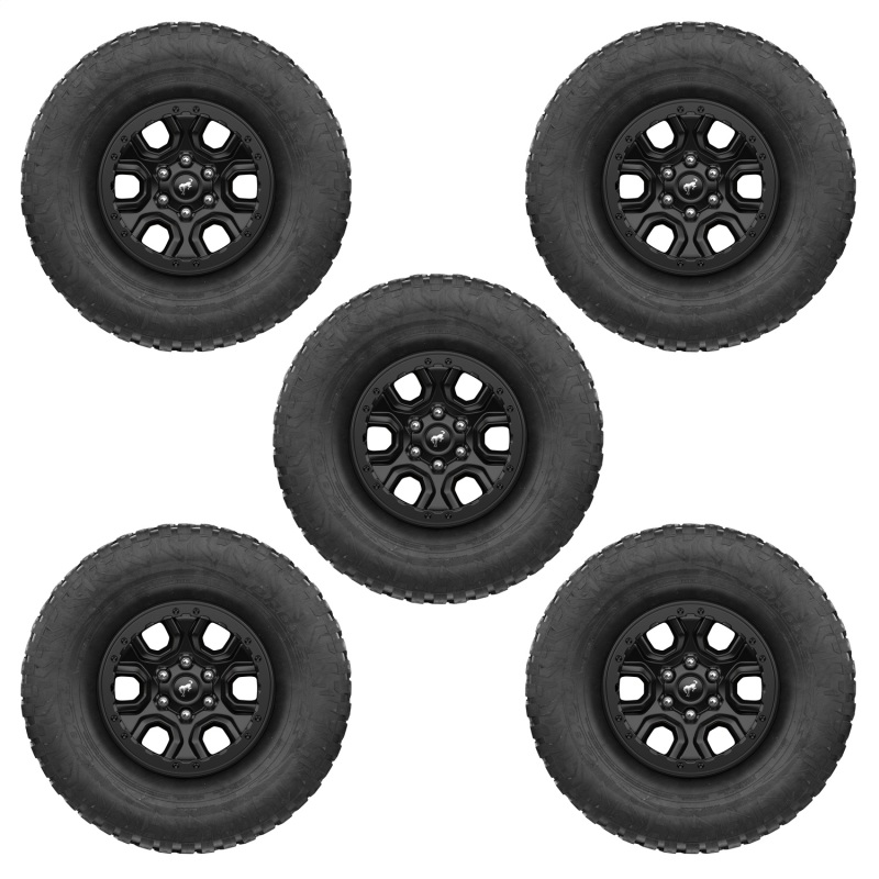 Ford Bronco Custom Wheels - 17" Genuine Ford Racing - Bead Lock Capable - Set of 5